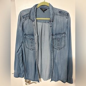 Express chambray shirt size small